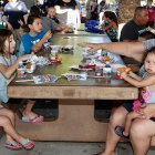 Families enjoyed hot dogs and chips courtesy of the Kings Lions Club.